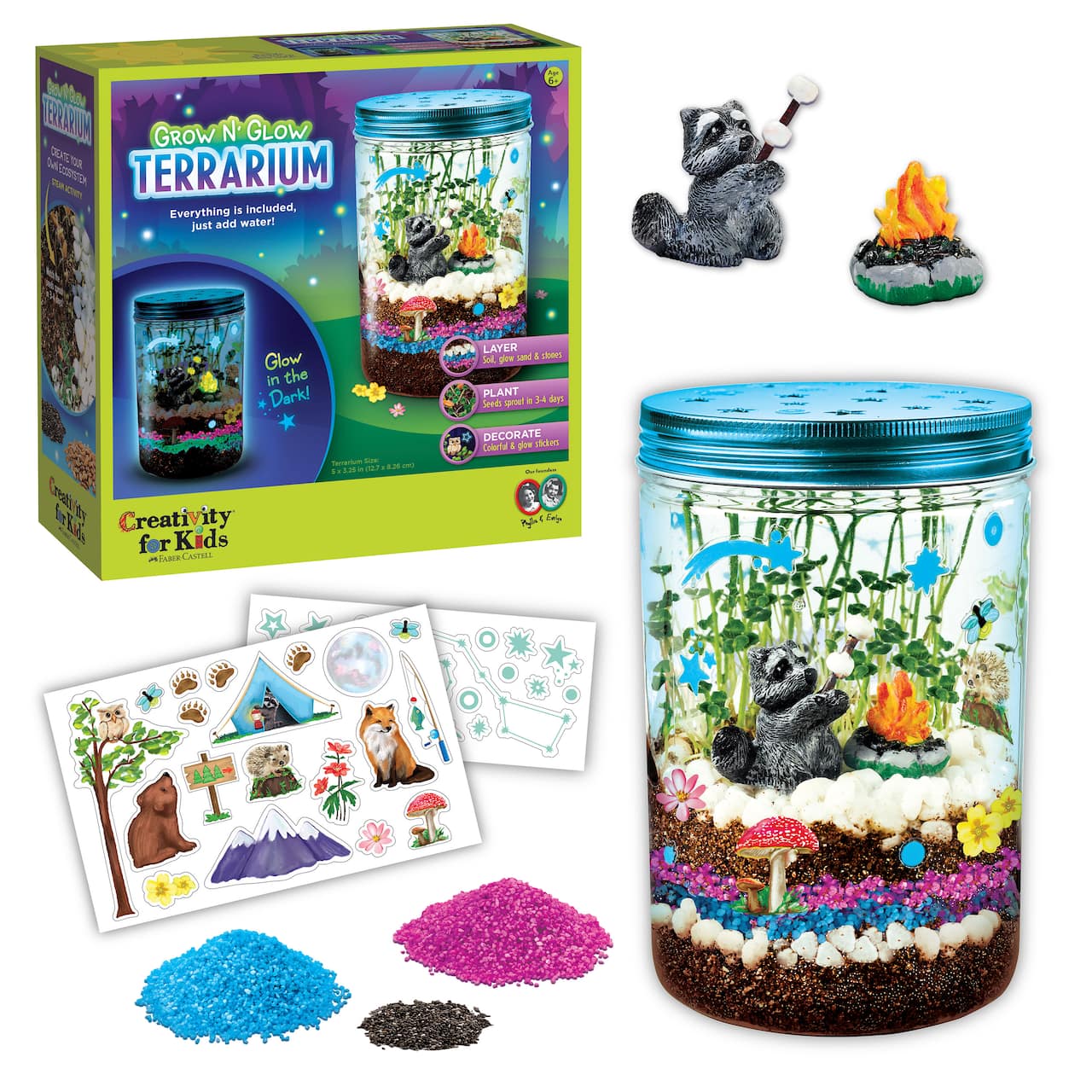 12 Pack: Creativity for Kids® Grow N' Glow Terrarium